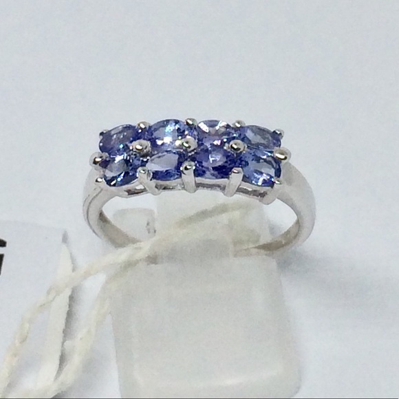 ❤️💯% REAL STERLING SILVER TANZANITE RING😍😍 - Picture 3 of 8